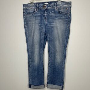 Hudson Skinny Straight Ankle with Cuff in a size 32
